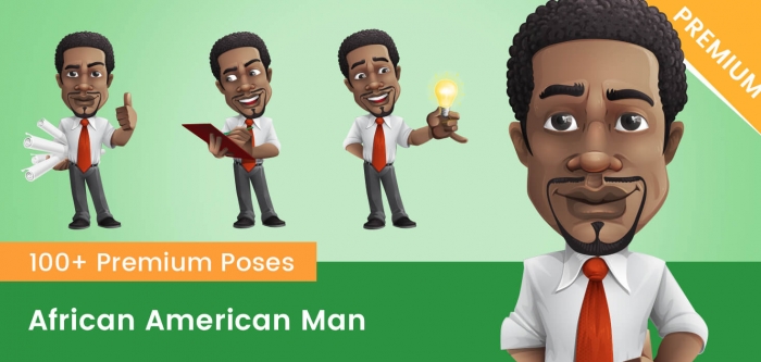 African American Man Vector