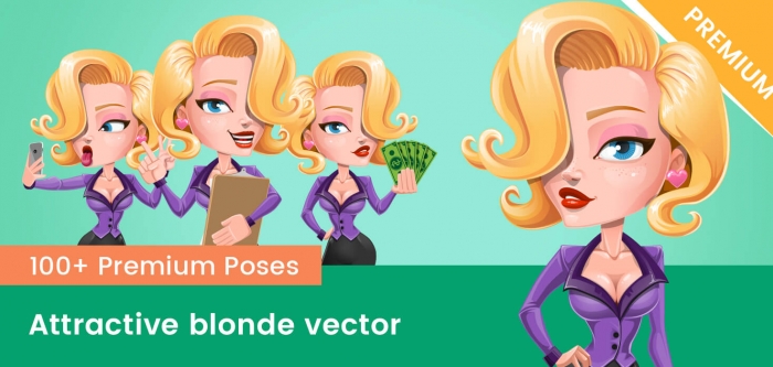 Attractive Blonde Vector