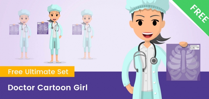 Doctor Cartoon Girl
