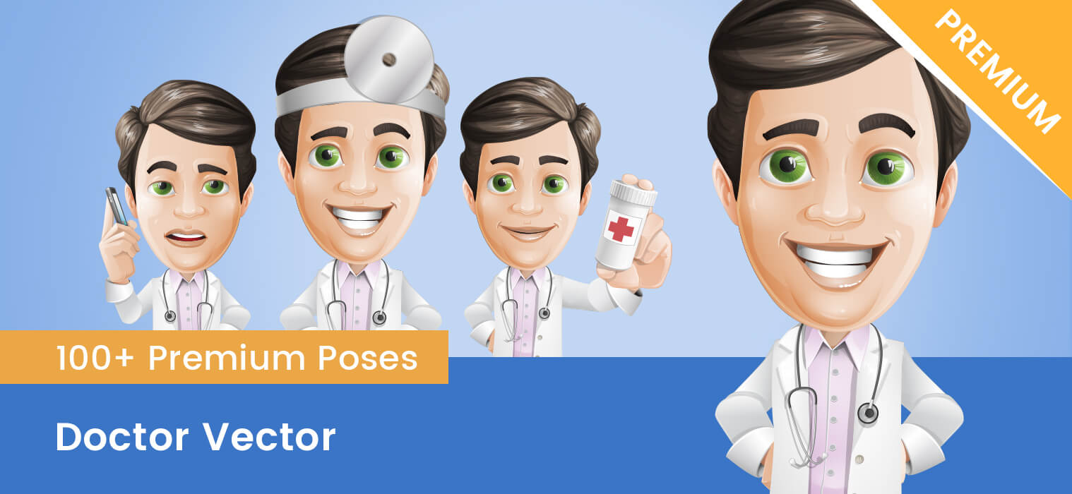 Doctor Vector Set - Vector Characters