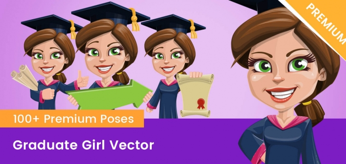 Graduate Girl Vector