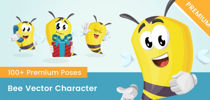 Bee Vector Character
