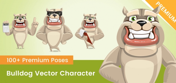 Bulldog Vector Character
