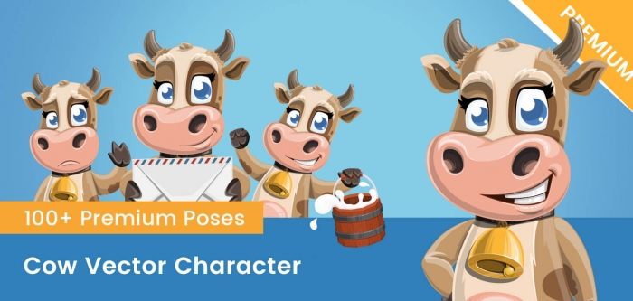 Cow Vector Character
