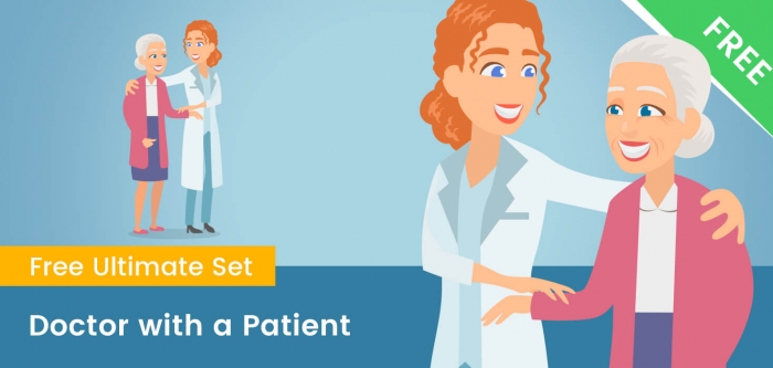 Doctor With Patient Clipart PNG