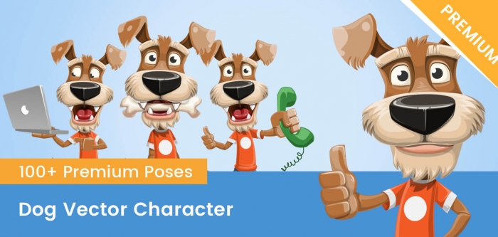 Dog Vector Character