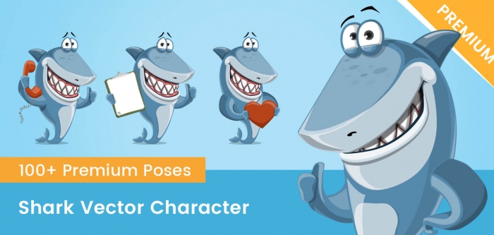 Shark Vector Character