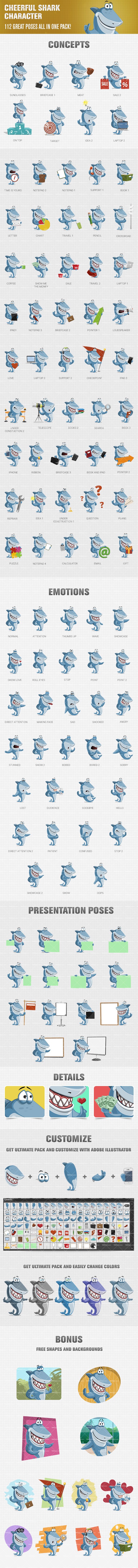 shark vector character