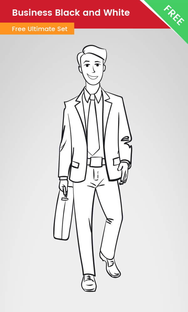 Business Clipart Black and White