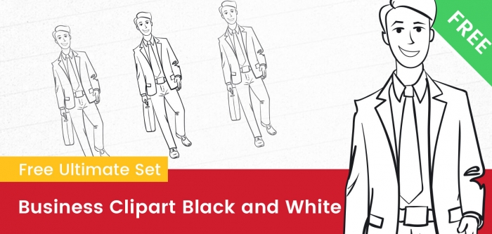 Business Clipart Black and White