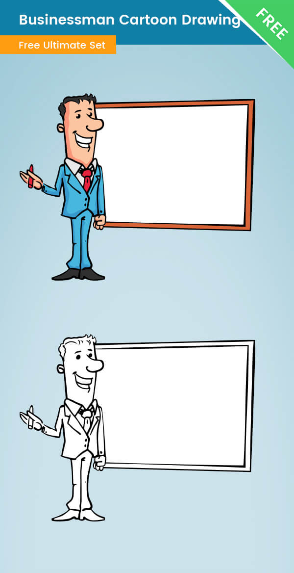 Businessman Cartoon Drawing