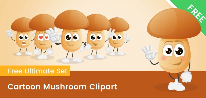 Cartoon Mushroom Clipart