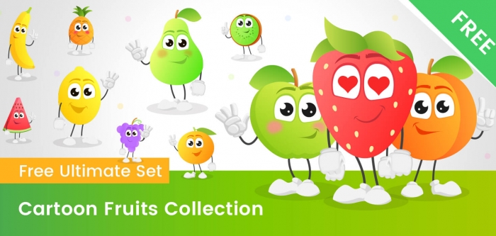 Fruit Vector Cartoon Free Ultimate Collection