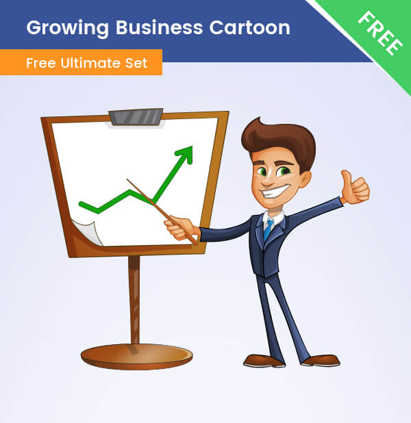 Growing Business Cartoon