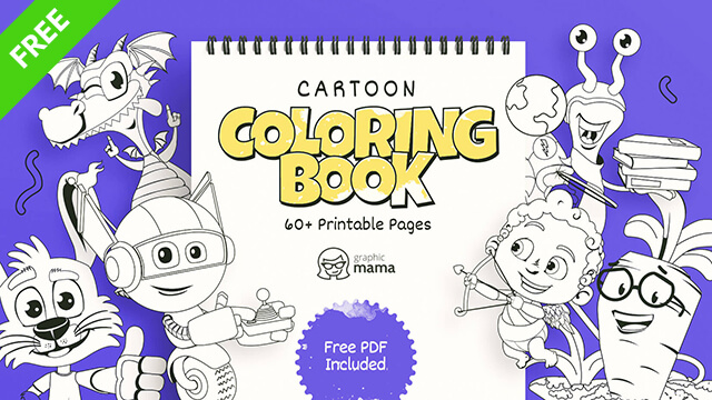 Free Cartoon Coloring Book - 60+ Free Printable Pages PDF
