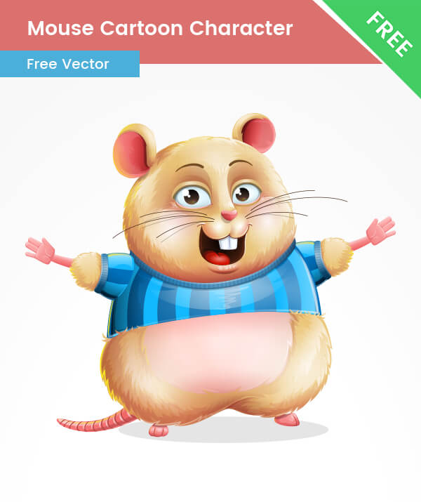 Free Cute Mice Vector Character