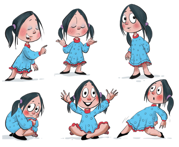 Really Good Character Design - Girl Kid Character Example