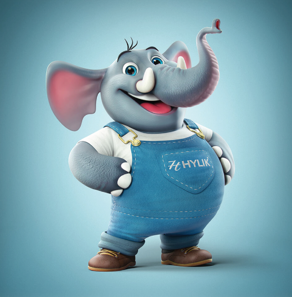 Really Good Character Design - 3D Cute Friendly Elephant