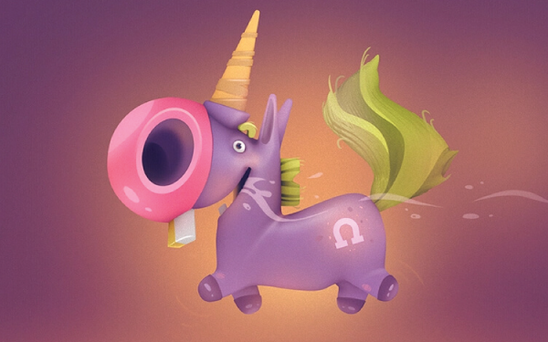 Really Good Character Design - Cute and Funny Unicorn Character