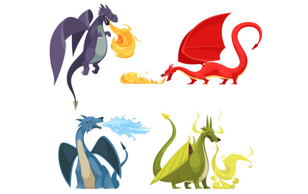 Free dragon vector