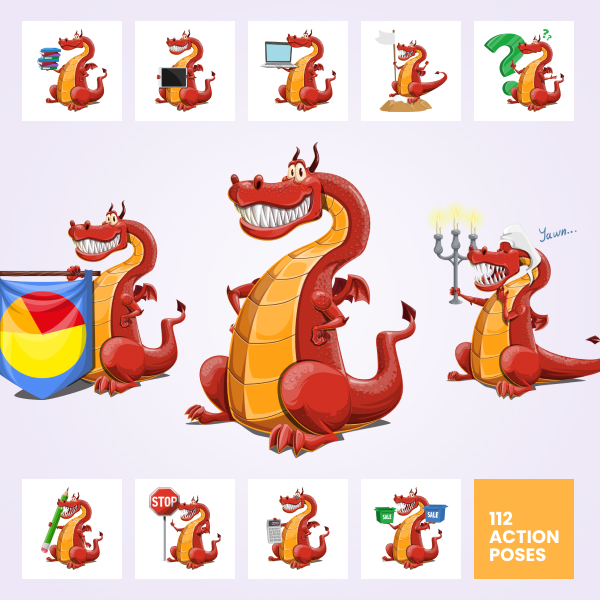 Cool vector dragon