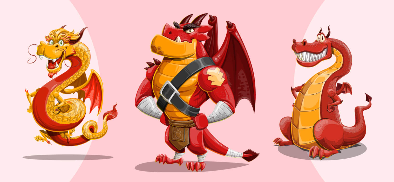 12 HQ Dragon Vectors To Help You Unleash Your Creativity - VectorCharacters
