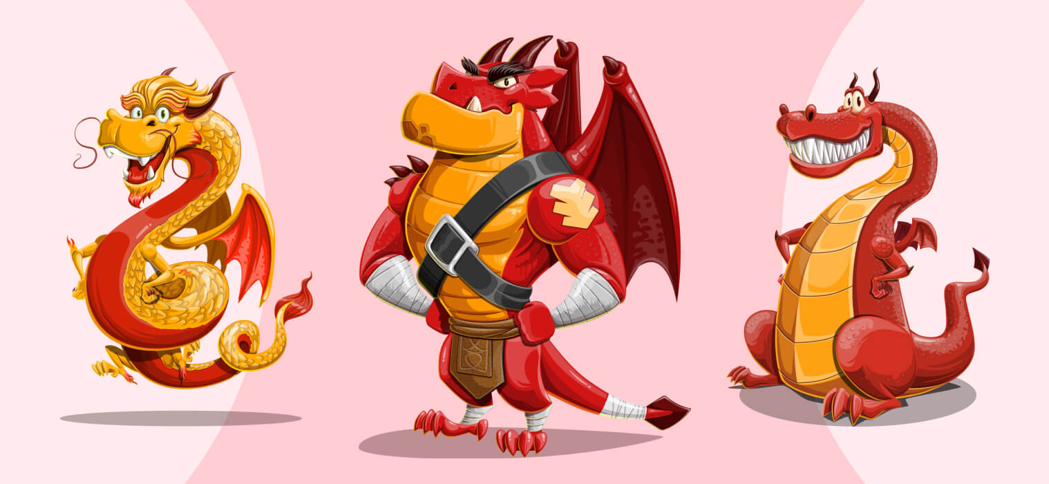 12 HQ Dragon Vectors To Help You Unleash Your Creativity